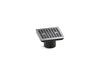 KOHLER K-22665 Clearflo Square brass tile-in shower drain (drain body not included), polished chrome