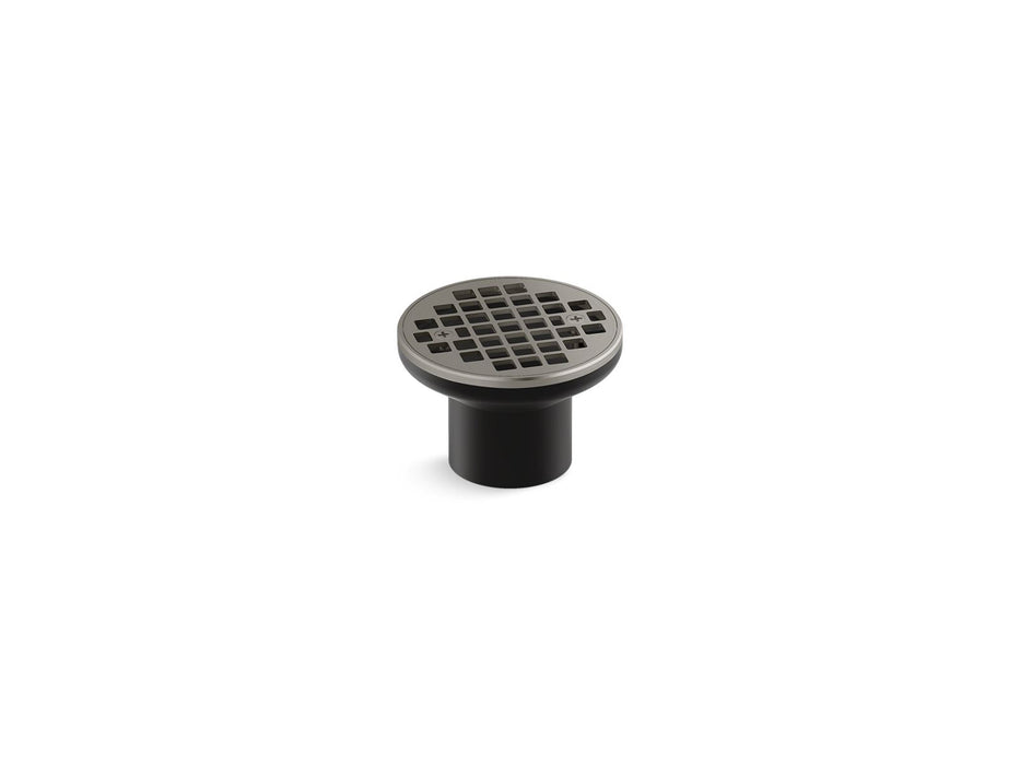 KOHLER K-22666 Clearflo Round brass tile-in shower drain (drain body not included), vibrant brushed nickel