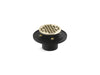KOHLER K-22671 Clearflo Round brass tile-in shower drain, vibrant french gold