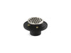KOHLER K-22671 Clearflo Round brass tile-in shower drain, vibrant polished nickel