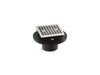 KOHLER K-22673 Clearflo Square brass tile-in shower drain, vibrant polished nickel