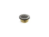 KOHLER K-22675 Round brass shower receptor drain, brushed stainless