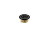 KOHLER K-22675 Round brass shower receptor drain, matte black