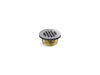 KOHLER K-22675 Round brass shower receptor drain, polished stainless