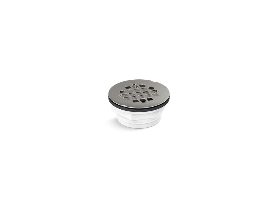 KOHLER K-22676 Round PVC shower receptor drain, brushed stainless