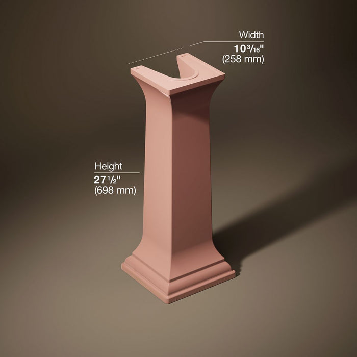 KOHLER K-2267 Memoirs Bathroom sink pedestal, 150th peachblow - view 5