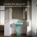 KOHLER K-2267 Memoirs Bathroom sink pedestal, 150th spring green - view 3
