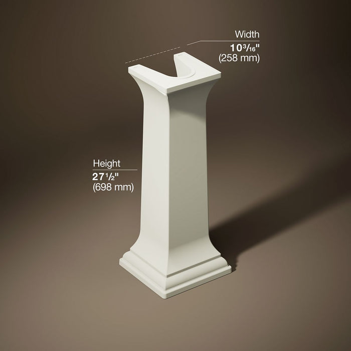 KOHLER K-2267 Memoirs Bathroom sink pedestal, biscuit - view 5