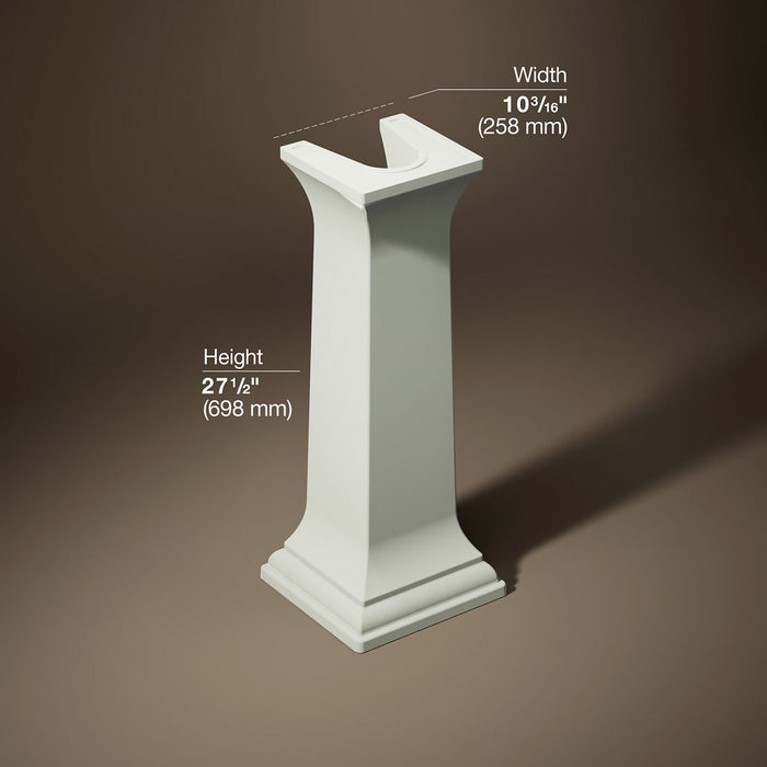 KOHLER K-2267 Memoirs Bathroom sink pedestal, dune - view 5