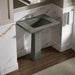 KOHLER K-2268-1 Memoirs Stately 30-3/4" Rectangular Pedestal Bathroom Sink, Thunder Grey - image focused on single product st