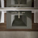KOHLER K-2268-8 Memoirs Stately 30-3/4" Rectangular Pedestal Bathroom Sink, Thunder Grey - View of products in room from abov
