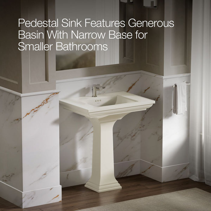 KOHLER K-2268-1 Memoirs 30-3/4" rectangular pedestal bathroom sink