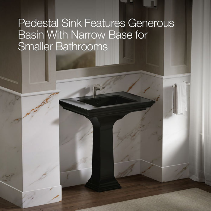 KOHLER K-2268-1 Memoirs 30-3/4" rectangular pedestal bathroom sink