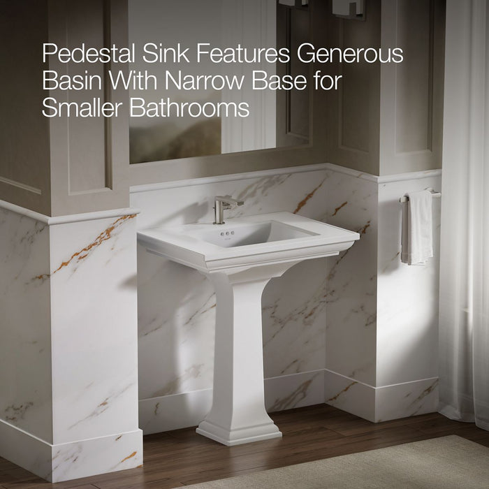 KOHLER K-2268-1 Memoirs 30-3/4" rectangular pedestal bathroom sink