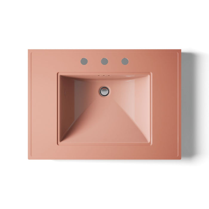 KOHLER K-2269-8 Memoirs 30" pedestal/console table bathroom sink, 150th peachblow - view 2