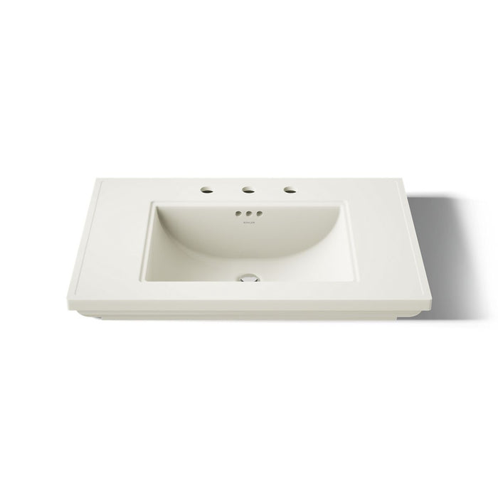 KOHLER K-2269-8 Memoirs 30" pedestal/console table bathroom sink, biscuit - view 5