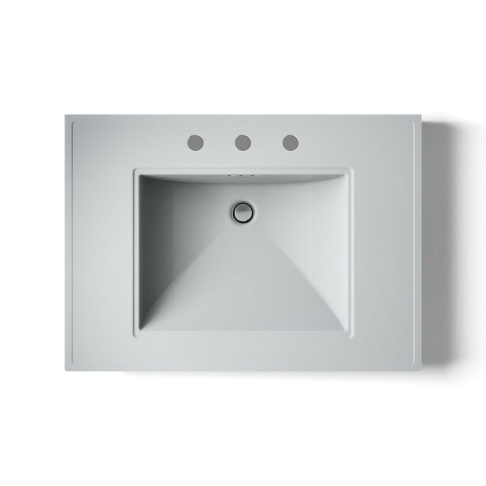 KOHLER K-2269-8 Memoirs 30" pedestal/console table bathroom sink, ice grey - view 2