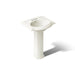 KOHLER K-2286-4 Devonshire 24-1/4" rectangular pedestal bathroom sink, biscuit