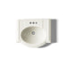 KOHLER K-2286-4 Devonshire 24-1/4" rectangular pedestal bathroom sink, biscuit - view 3