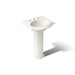 KOHLER K-2286-8 Devonshire 24-1/4" rectangular pedestal bathroom sink, biscuit
