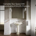 KOHLER K-2286-8 Devonshire 24-1/4" rectangular pedestal bathroom sink, biscuit - view 5