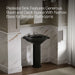 KOHLER K-2286-8 Devonshire 24-1/4" rectangular pedestal bathroom sink, black black - view 4