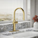 KOHLER K-22974-RT2 Crue Touchless Pull-down Kitchen Sink Faucet with Three-function Sprayhead, Vibrant Brushed Moderne Brass 