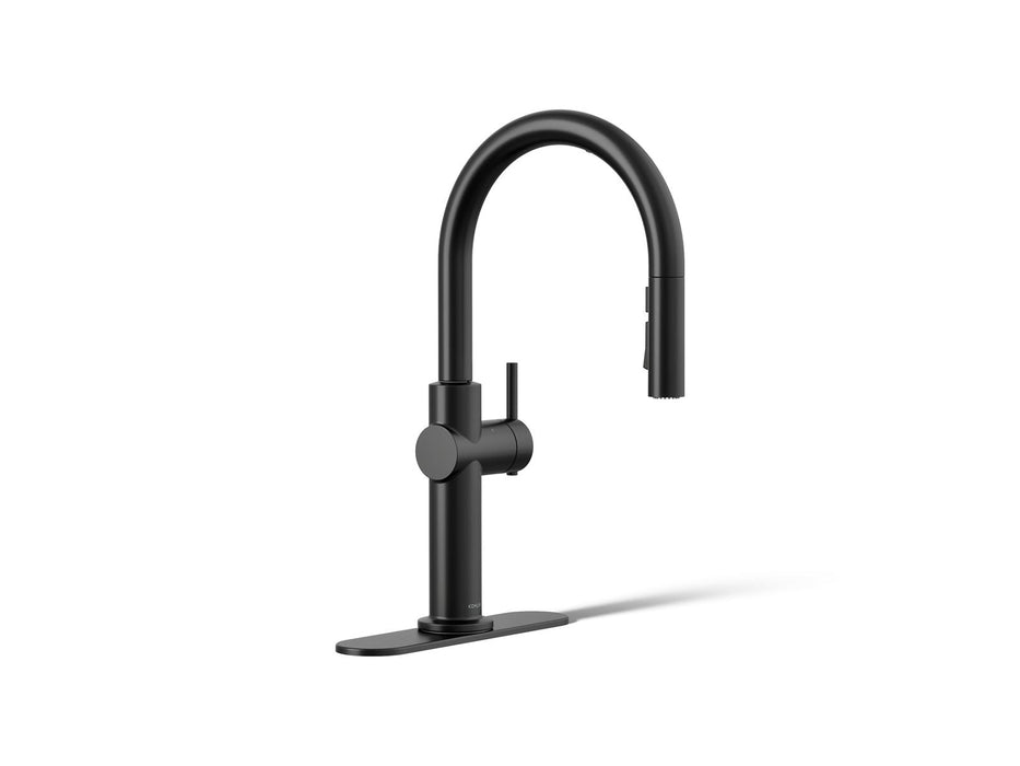 KOHLER K-22974 Crue Touchless pull-down kitchen sink faucet with three-function sprayhead