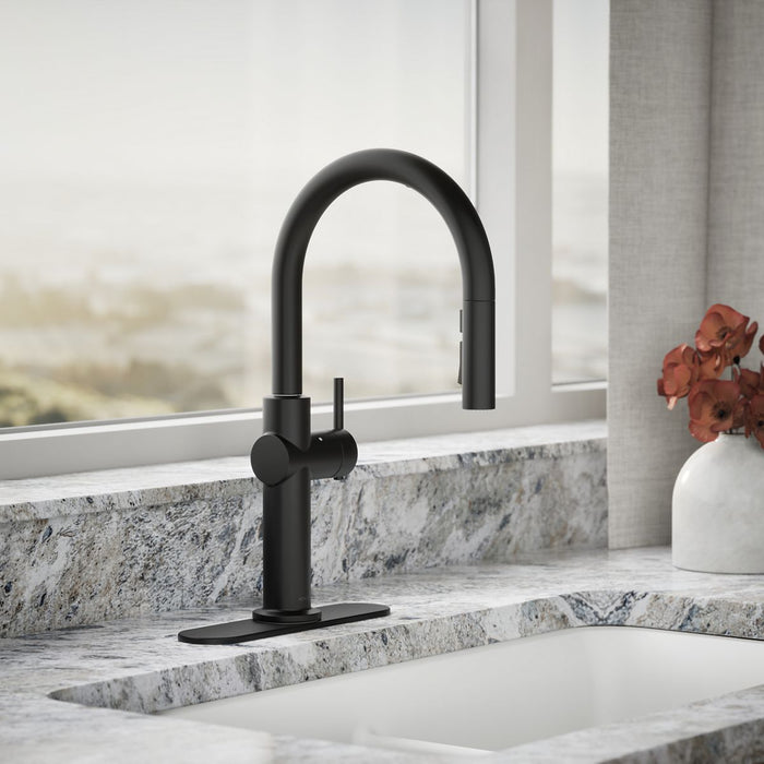 KOHLER K-22974 Crue Touchless pull-down kitchen sink faucet with three-function sprayhead