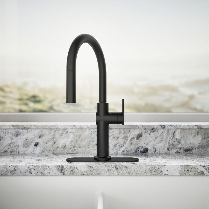 KOHLER K-22974 Crue Touchless pull-down kitchen sink faucet with three-function sprayhead
