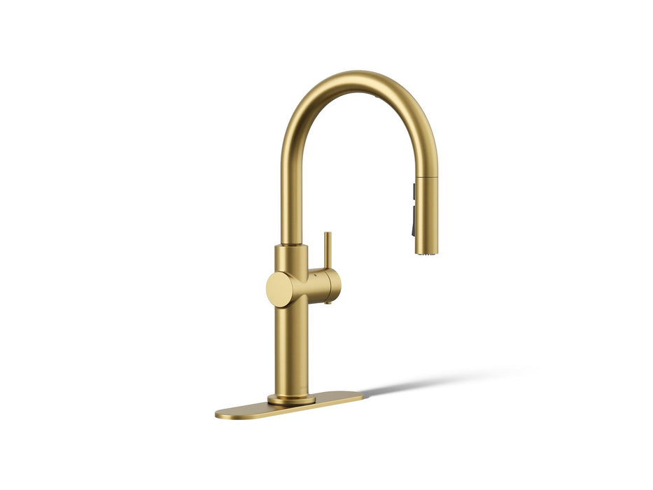 KOHLER K-22974 Crue Touchless pull-down kitchen sink faucet with three-function sprayhead