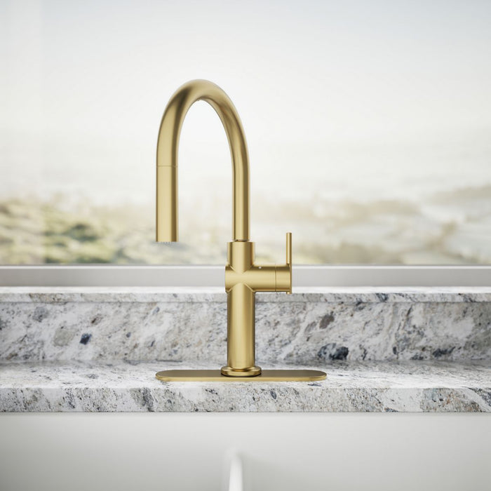 KOHLER K-22974 Crue Touchless pull-down kitchen sink faucet with three-function sprayhead