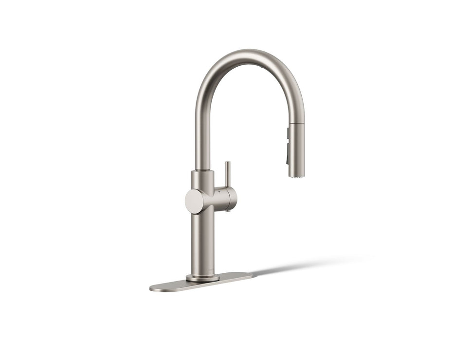 KOHLER K-22974 Crue Touchless pull-down kitchen sink faucet with three-function sprayhead