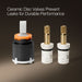 KOHLER K-22974-WB Crue Touchless pull-down kitchen sink faucet with KOHLER Konnect and three-function sprayhead, polished...