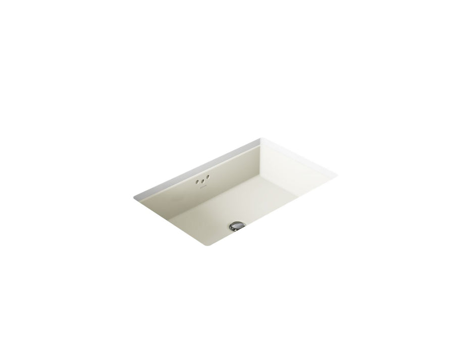 KOHLER K-2297 Kathryn 24" rectangular undermount bathroom sink, biscuit