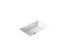 KOHLER K-2297 Kathryn 24" rectangular undermount bathroom sink, white