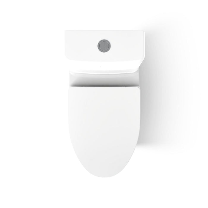 KOHLER K-23188 Reach One-piece compact elongated toilet with skirted trapway, dual-flush