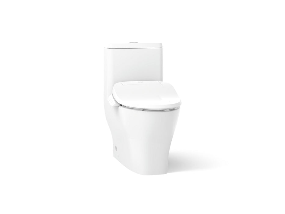 KOHLER K-23188-HC Reach Hidden cord one-piece compact elongated toilet with skirted trapway, dual-flush