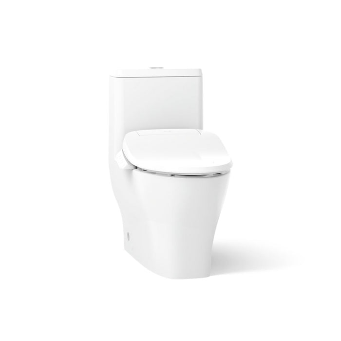 KOHLER K-23188-HC Reach Hidden cord one-piece compact elongated toilet with skirted trapway, dual-flush