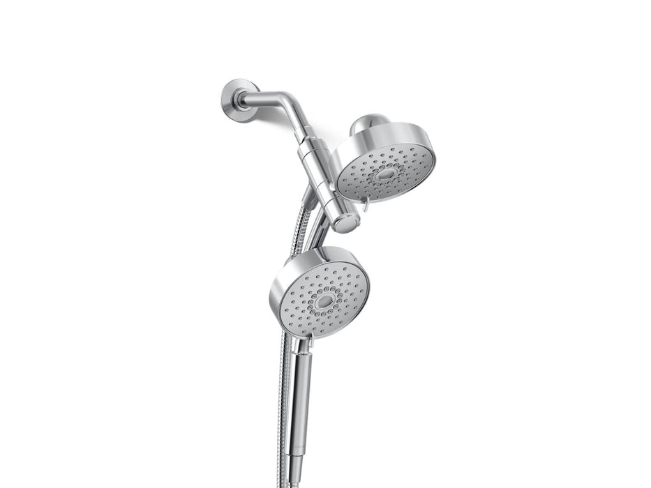 KOHLER K-23219 Purist 2-in-1 multifunction 2.5 gpm shower combo kit, polished chrome