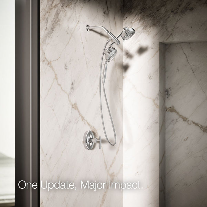 KOHLER K-23219 Purist 2-in-1 multifunction 2.5 gpm shower combo kit, polished chrome - view 2