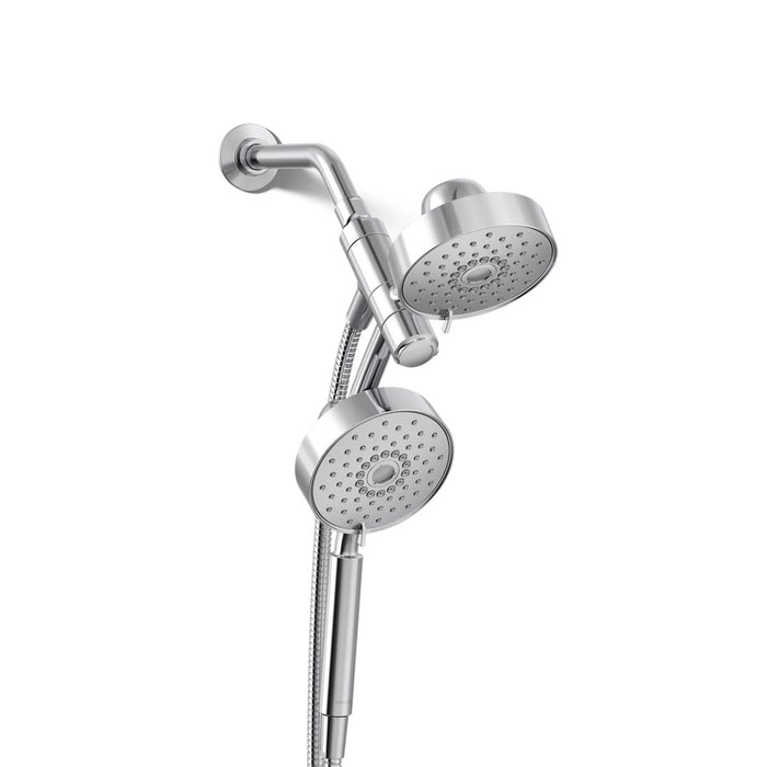 KOHLER K-23219 Purist 2-in-1 multifunction 2.5 gpm shower combo kit, polished chrome - view 3