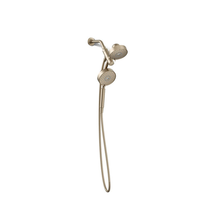 KOHLER K-23219 Purist 2-in-1 multifunction 2.5 gpm shower combo kit, vibrant brushed bronze - view 5
