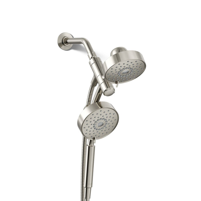KOHLER K-23219 Purist 2-in-1 multifunction 2.5 gpm shower combo kit, vibrant polished nickel - view 3