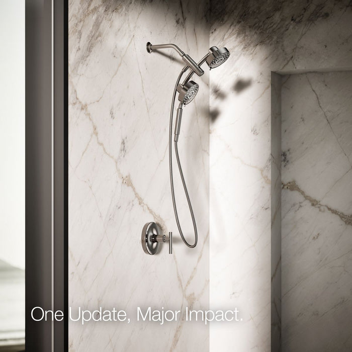 KOHLER K-23219 Purist 2-in-1 multifunction 2.5 gpm shower combo kit, vibrant titanium - view 2