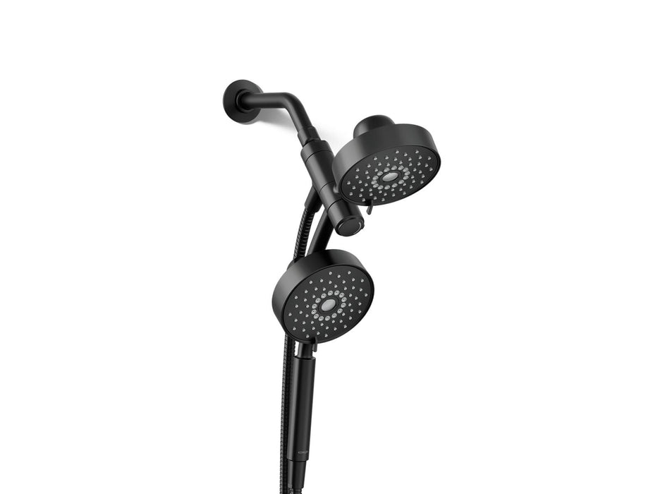 KOHLER K-23219-G Purist 2-in-1 multifunction 1.75 gpm shower combo kit, matte black