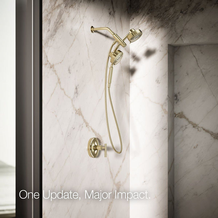 KOHLER K-23219-G Purist 2-in-1 multifunction 1.75 gpm shower combo kit, vibrant french gold - view 3