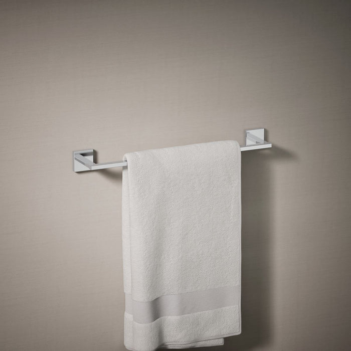 KOHLER K-23284 Square 18" towel bar, polished chrome - view 3