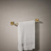 KOHLER K-23284 Square 18" towel bar, vibrant brushed moderne brass - view 2