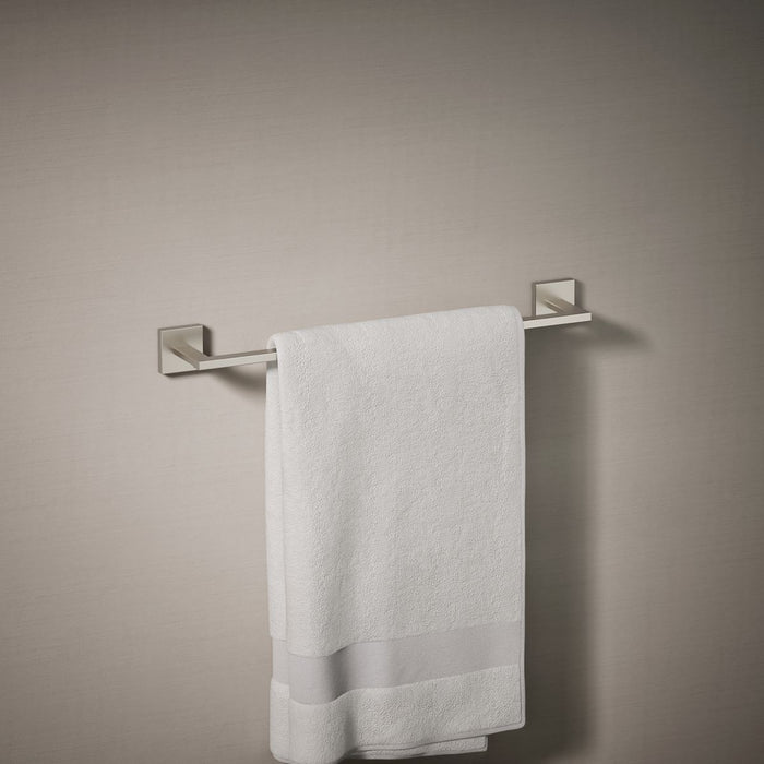 KOHLER K-23284 Square 18" towel bar, vibrant brushed nickel - view 3